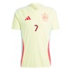 Original Fußballtrikot Spanien Alvaro Morata 7 Auswärtstrikot EURO 2024 Für Herren